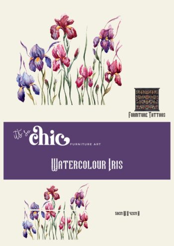 Watercolour Iris Furniture Tattoos®️ (transfers)