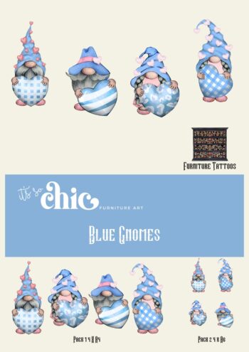 Blue Gnomes Furniture Tattoos®️ (transfers) available in 2 sizes