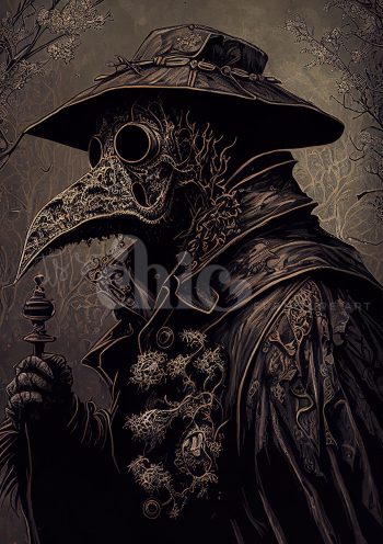 PRE ORDER A1/A2/A3 Steampunk Plague Doctor Decoupage Paper Paper Craft Decoupage Papers for Furniture Poster Quality