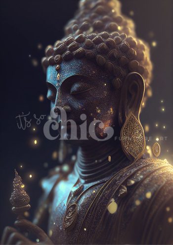 Decoupage Paper for Furniture A0/A1/A2/A3 Majestic Buddha Buddha statue art, mystical statue decor, ornate spiritual sculptures, divine Buddha artwork, serene Buddha figurine, spiritual home decor, intricate Buddha design, mystical art pieces, spiritual wall art, ornate divine sculptures