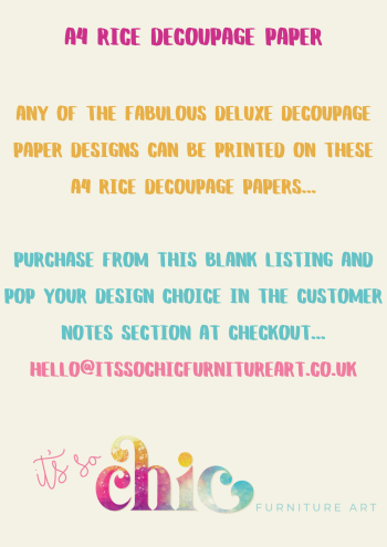 A4 'Special' Design Rice Decoupage Paper