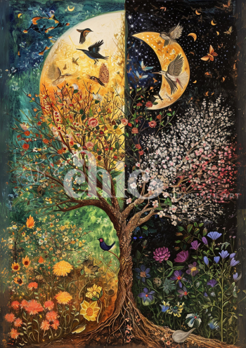 A0/A1/A2/A3 Spring Equinox Decoupage Paper For Furniture