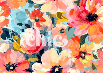A0/A1/A2/A3 Blossom Explosion Decoupage Paper For Furniture