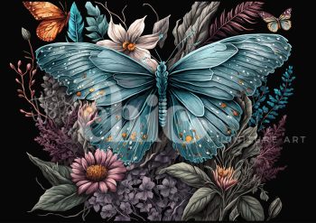 Decoupage Paper For Furniture A0/A1/A2/A3 Butterfly Blooms colourful, nature, floral, flowers, botanical, butterfly, vibrant, illustration, art, decor, wildlife, garden, insects, detailed, modern, design colourful, nature, floral, flowers, botanical, butterfly, vibrant, illustration, art, decor, wildlife, garden, insects, detailed, modern, design