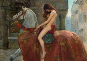 A1 Lady Godiva Decoupage Paper for Furniture